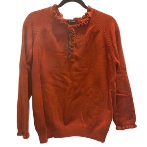 Vibrant Orange Cowl Neck Sweater